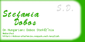 stefania dobos business card